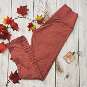 Aerie Side Slit Leggings - Mauve - Medium
